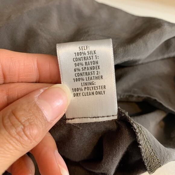 Bailey 44 Tank Top Womens S Small Brown Silk Wrap Front Snakeskin Print Cutout - Picture 9 of 11